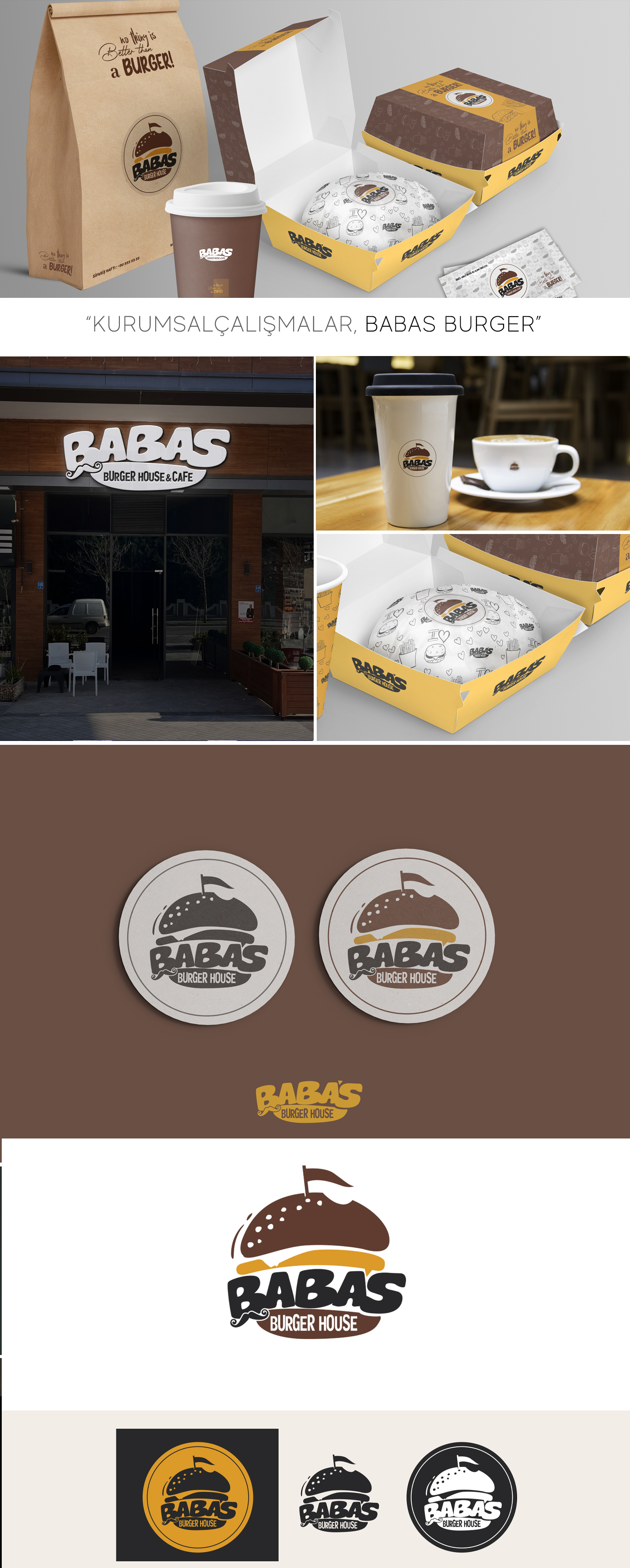 Babas Burger | Kurumsal Kimlik Çalışması Ana Görseli